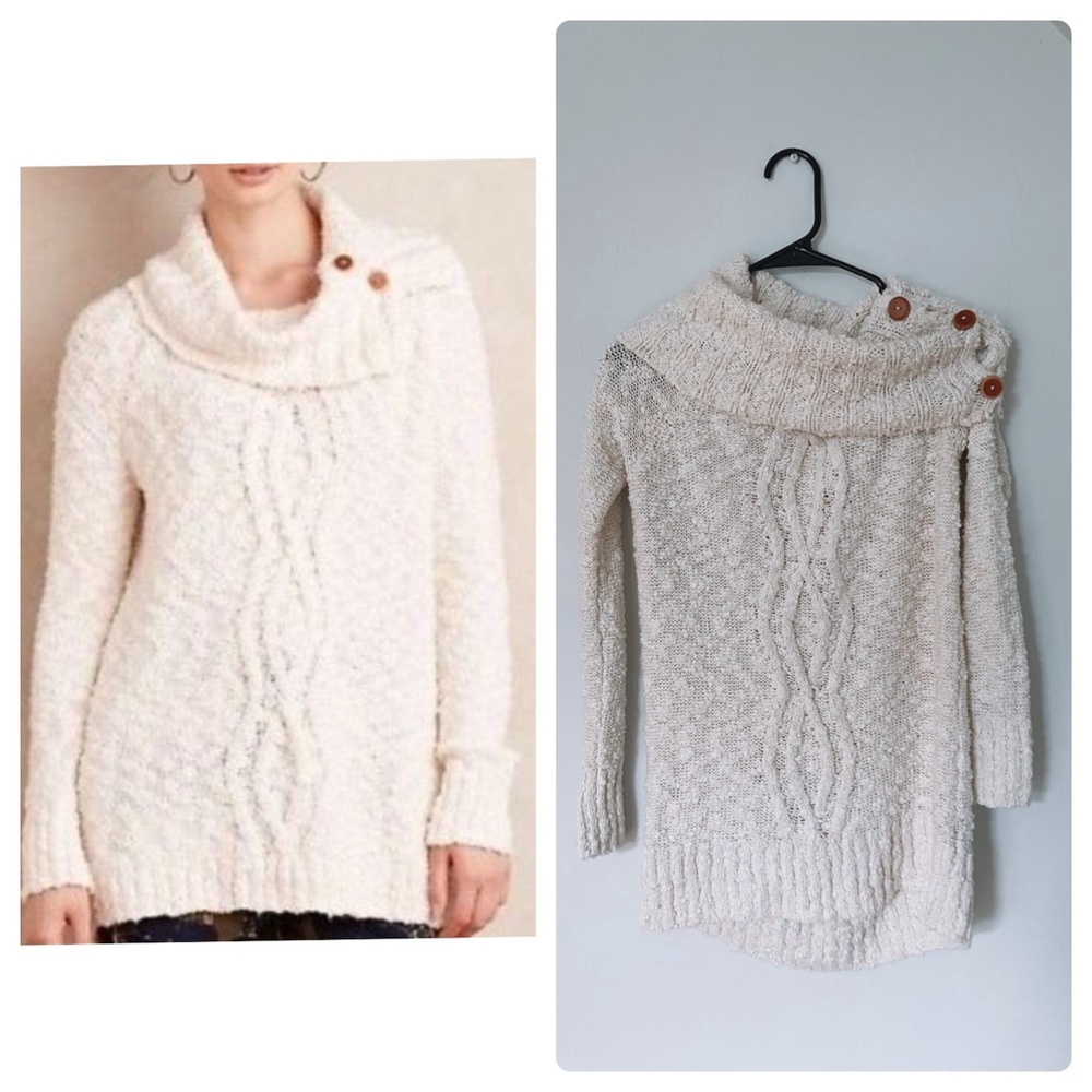 Moth by anthropologie Cable knit sweater